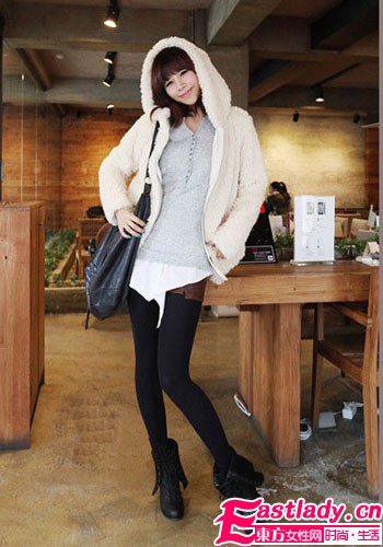 短褲+leggings 早春就該秀出長美腿