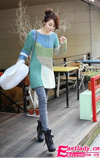 冬季要的就是這個范 人見人愛粗棒針毛衣