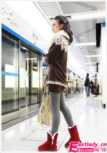 矮個(gè)子MM穿對(duì)冬靴 變身長(zhǎng)美腿