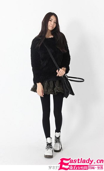 反季節(jié)穿搭 夏裙冬穿很時髦