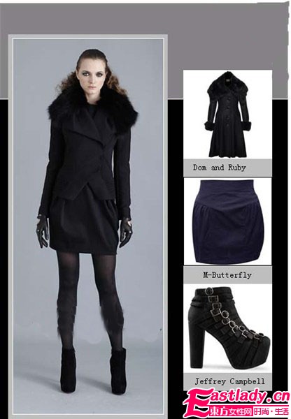 穿低靴就配短裙 秀出美腿黃金比