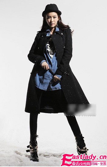 修身呢子大衣保暖時髦顯身材