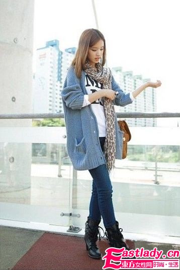 巧搭褲子和靴子 纖細(xì)美腿show出來