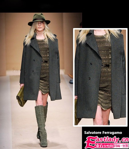 年末針織裙加條小腰帶秀出好身材