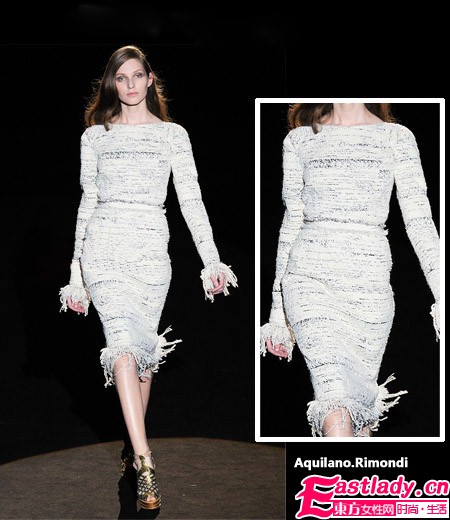 年末針織裙加條小腰帶秀出好身材