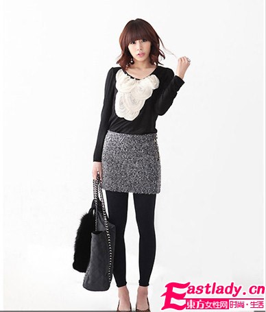 韓范甜美裙伴你入冬 少女蛻變輕熟女