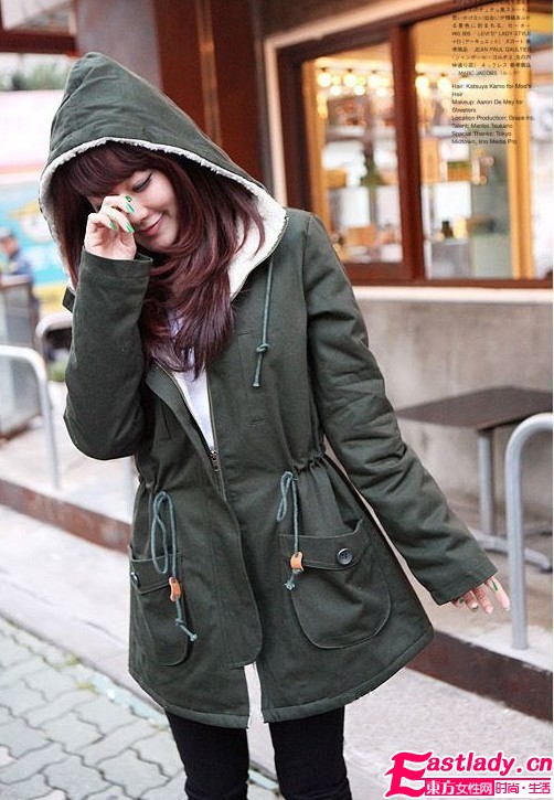 韓版過腰棉外套 秀出冬季曼妙好身材