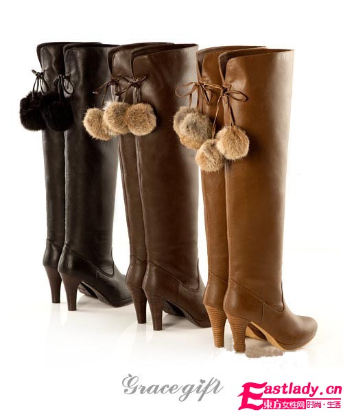 寒冬秀出名媛范 必備過膝長(zhǎng)靴顯美腿