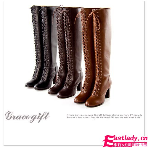 寒冬秀出名媛范 必備過膝長(zhǎng)靴顯美腿