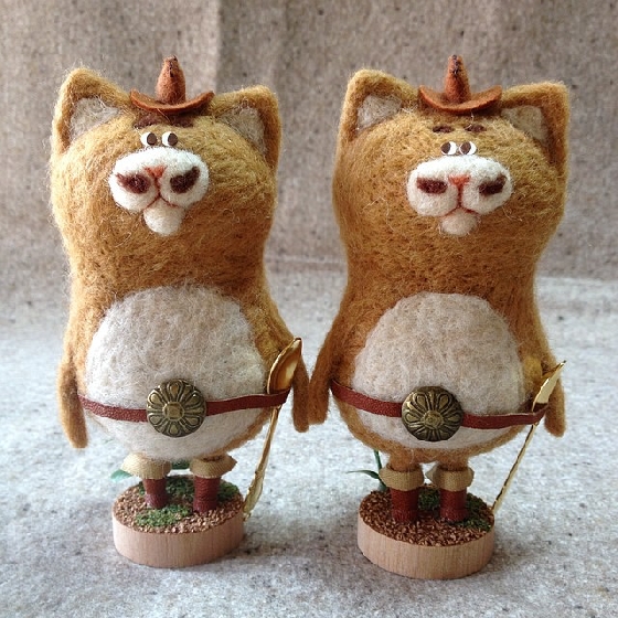 長胡子的鞋貓也太幽默 表情逗趣又微窘的困惑萌動物羊毛氈