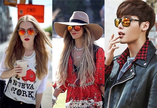 鏡面水銀墨鏡戴出時尚女星范
