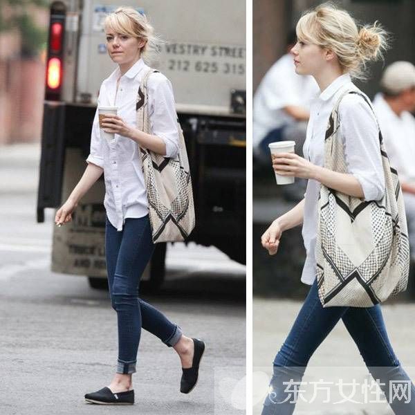 環(huán)保袋也能成時尚 這樣搭居然一點都不違和