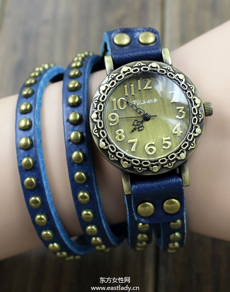 復古時尚手表戴出個性