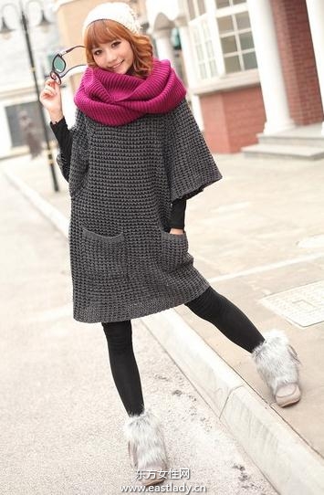 時(shí)尚針織圍巾保溫又可提升人氣