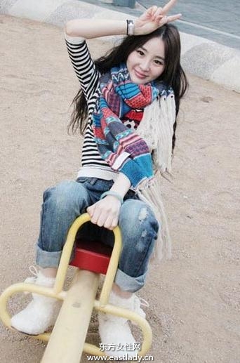 時(shí)尚針織圍巾保溫又可提升人氣