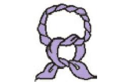 絲巾的麻花結(jié)系法圖解