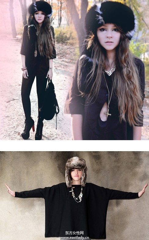 時(shí)尚皮草帽給冬日帶來一絲暖意