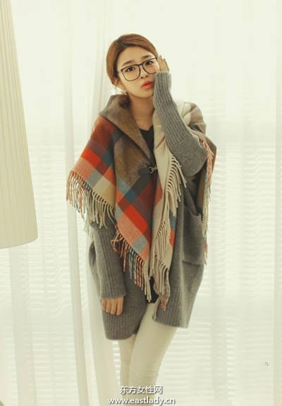 初春時尚圍巾戴法詮釋一個完整的你
