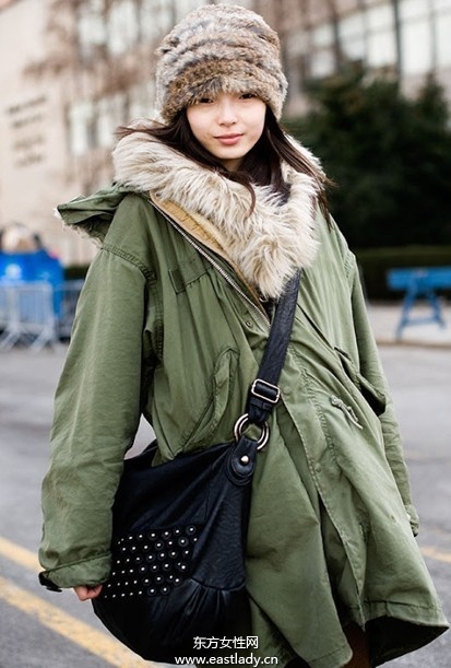 時尚皮草帽給冬日帶來一絲暖意