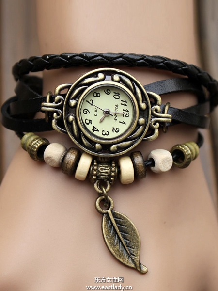 復古時尚手表戴出個性