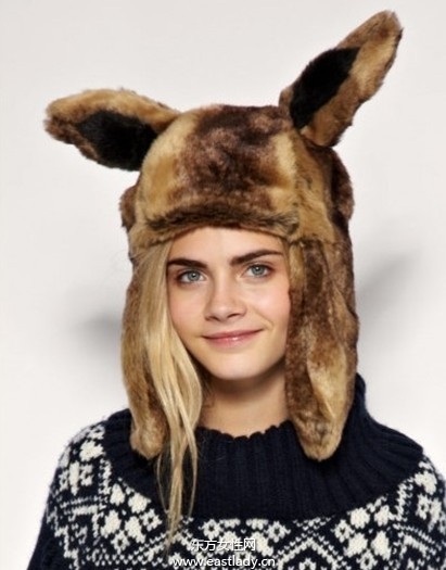 時(shí)尚皮草帽給冬日帶來一絲暖意