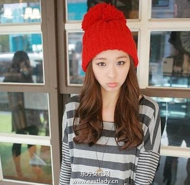 冬日時尚針織帽提升美眉靚麗指數(shù)