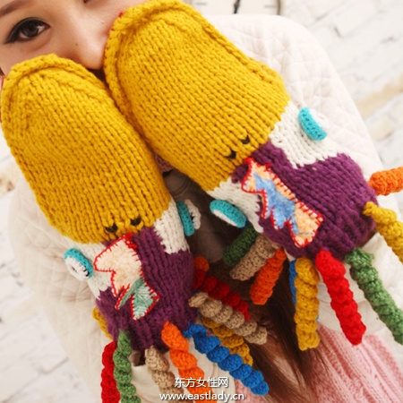 卡通手套造型戴出活力氣息