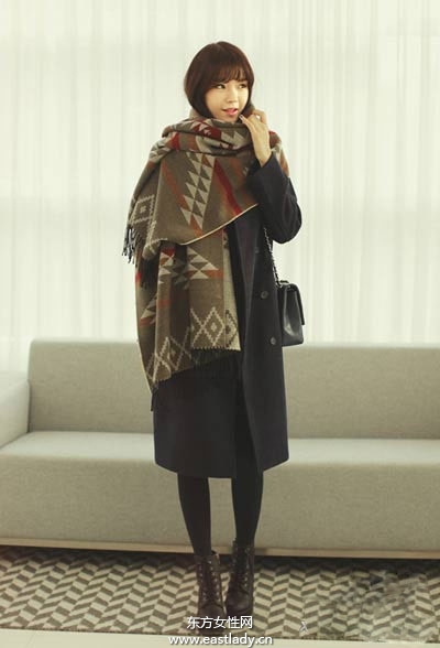 初春時尚圍巾戴法詮釋一個完整的你