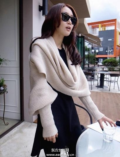 時(shí)尚針織圍巾保溫又可提升人氣