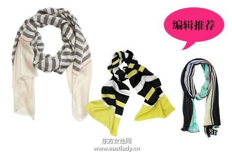 春日的絲巾裝點出時尚的元素和春天的氣息