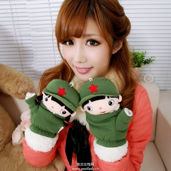 卡通手套造型戴出活力氣息