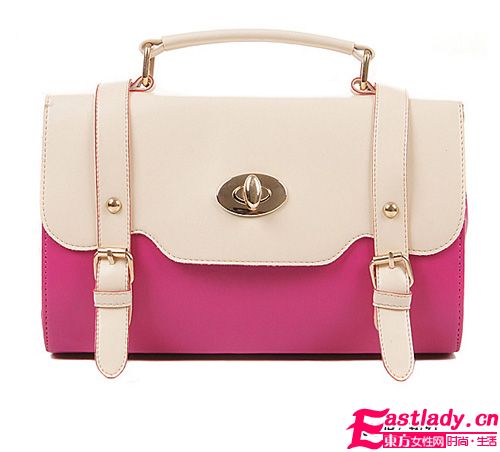 韓版夏季手提撞色包 時尚達(dá)人首選包包