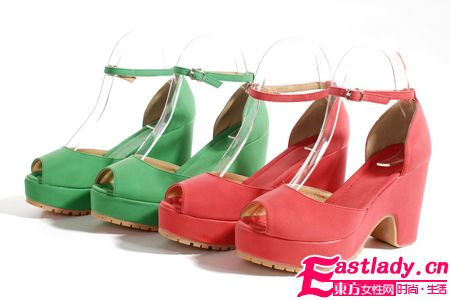 2012新款高跟魚嘴涼鞋秀出你的時尚個性