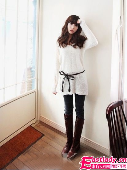 秋冬S身材不是夢(mèng) 小腰帶外搭秀蠻腰