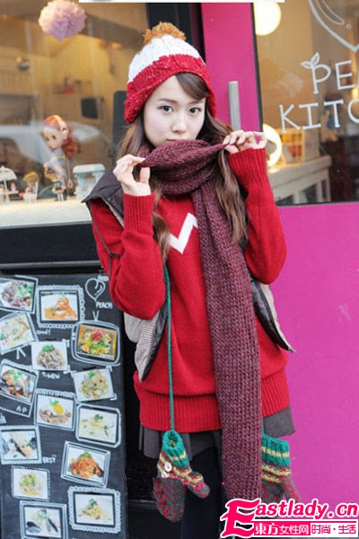 冬季針織圍巾最潮搭  讓世界為你著迷