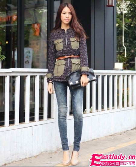 秋冬S身材不是夢(mèng) 小腰帶外搭秀蠻腰