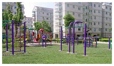 小區(qū)健身器材，起到健身減肥的作用！