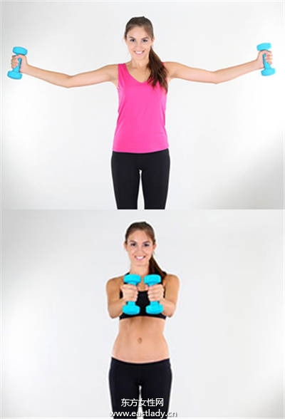 啞鈴練胸肌 辣妹胸部UPUPUP