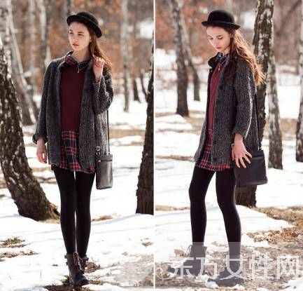 秋冬季歐美時(shí)尚混搭個(gè)性裝扮 這種穿法想不潮都不行