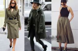 軍綠色外套搭配圖片推薦 歐美街頭最常見穿搭法