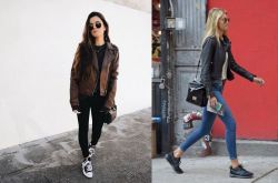 各式各樣的皮衣搭配 這個冬天怎么穿都時髦