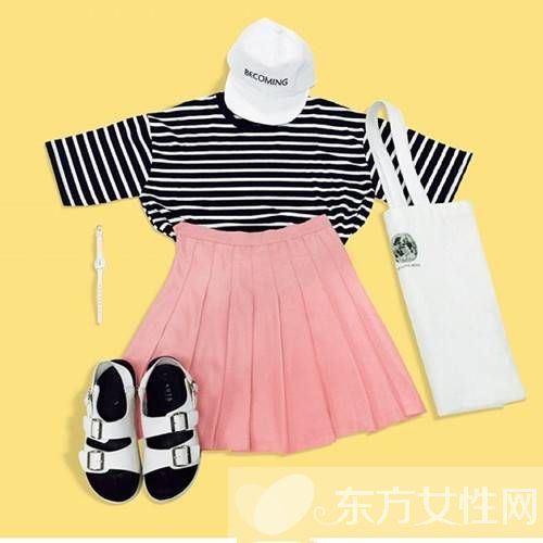 今夏就要這么搭 玩轉(zhuǎn)清新少女學(xué)院風(fēng)