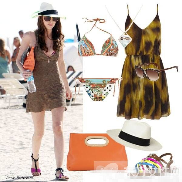 明星時尚比基尼海灘造型 這么穿簡直太美了