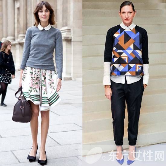 女士白襯衣的穿法推薦 歐美街頭最常見的穿搭法