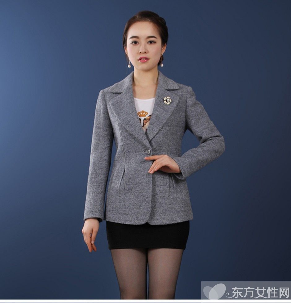 冬季毛呢短外套搭長(zhǎng)筒靴 讓你顯高又顯瘦