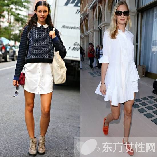 女士白襯衣的穿法推薦 歐美街頭最常見的穿搭法