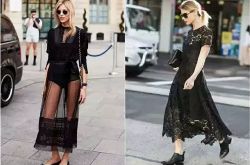 黑色系列夏日連衣裙 高貴酷酷的街拍范