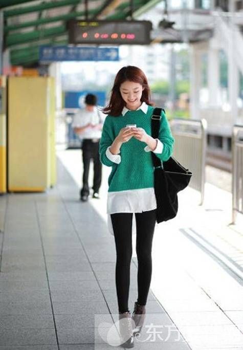 秋冬女式寬松毛衣搭配 盡顯鄰家女孩清新味道