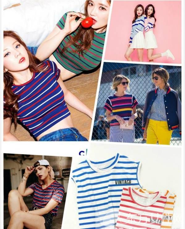 彩色條紋上衣怎么搭配 巧妙穿法彰顯青春范兒