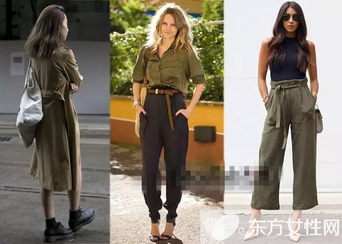 軍綠色外套搭配圖片推薦 歐美街頭最常見穿搭法